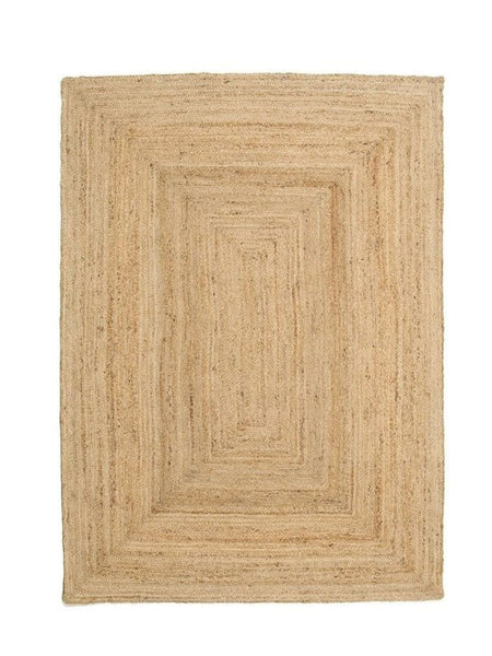 Plain Natural Jute Rug - The House Upstairs