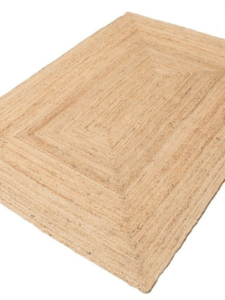 Plain Natural Jute Rug - The House Upstairs