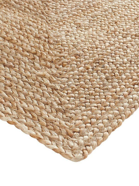 Plain Natural Jute Rug - The House Upstairs