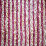 Red & Natural Jute Stripe Rug - The House Upstairs