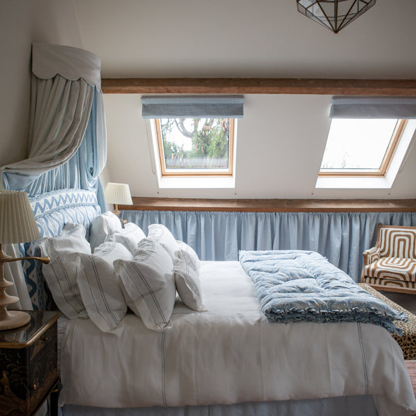 Straight Custom Bed Valance Sheet | Made To Order In Any Fabric - The House Upstairs