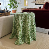 Table & Tablecloth Combo | Green Floral - The House Upstairs