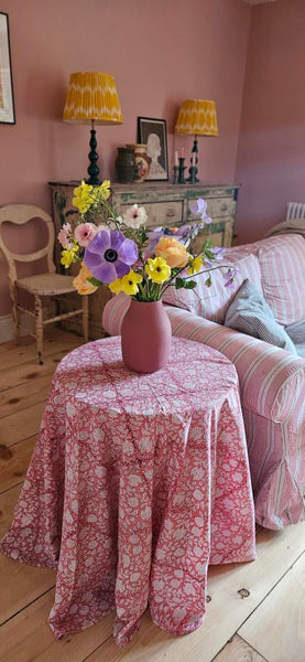 Table & Tablecloth Combo | Pink Floral - The House Upstairs