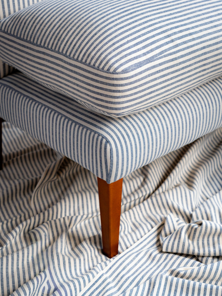 Navy Blue Emily Banquette available in 3 sizes Off The Roll