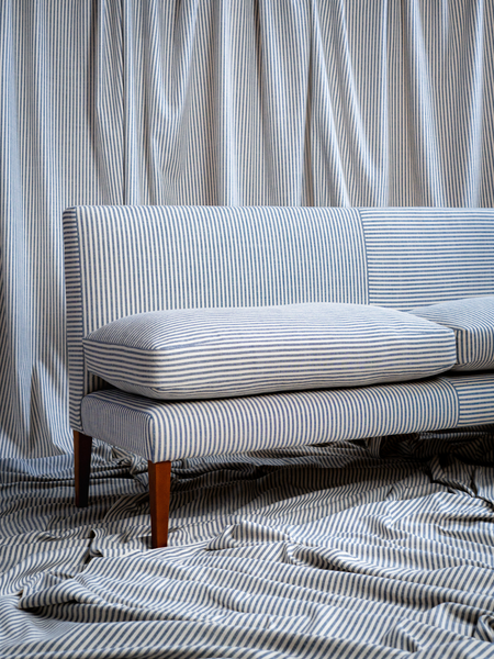 Navy Blue Emily Banquette available in 3 sizes Off The Roll