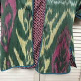 Uzbekistan Ikat Reversible Duster Jacket - The House Upstairs