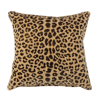 Our animal print cushion in Claremont leopard print