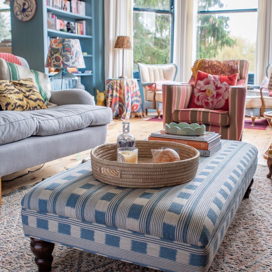 Bespoke Bryher Classic Ottoman Footstool In Any Fabric - The House Upstairs