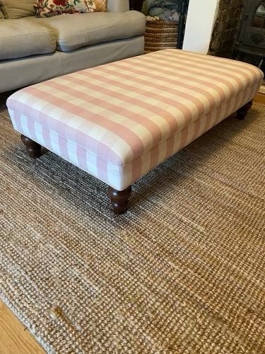 Bespoke Bryher Classic Ottoman In Any Fabric - The House Upstairs