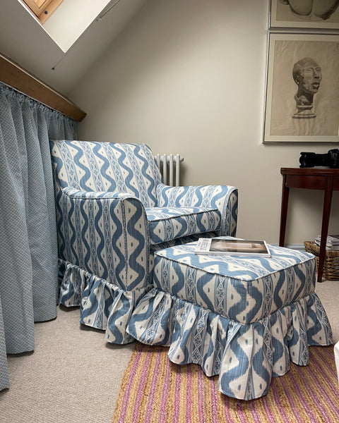 Bespoke Elle Armchair & Footstool