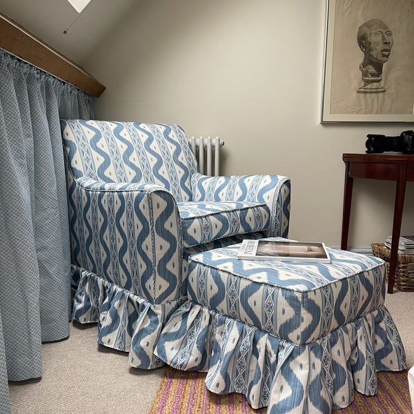Bespoke Elle Armchair & Footstool