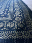Indigo King Size Hand Embroidered Kantha - The House Upstairs