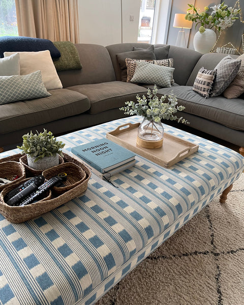 XL Bryher Ottoman In Any Fabric - The House Upstairs