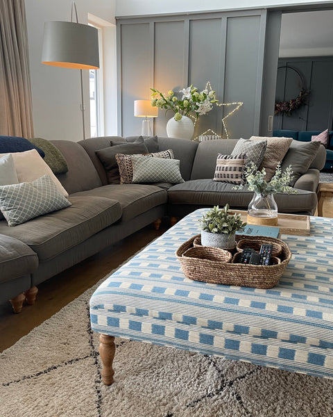 XL Bryher Ottoman In Any Fabric - The House Upstairs