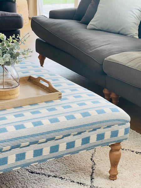 XL Bryher Ottoman In Any Fabric - The House Upstairs